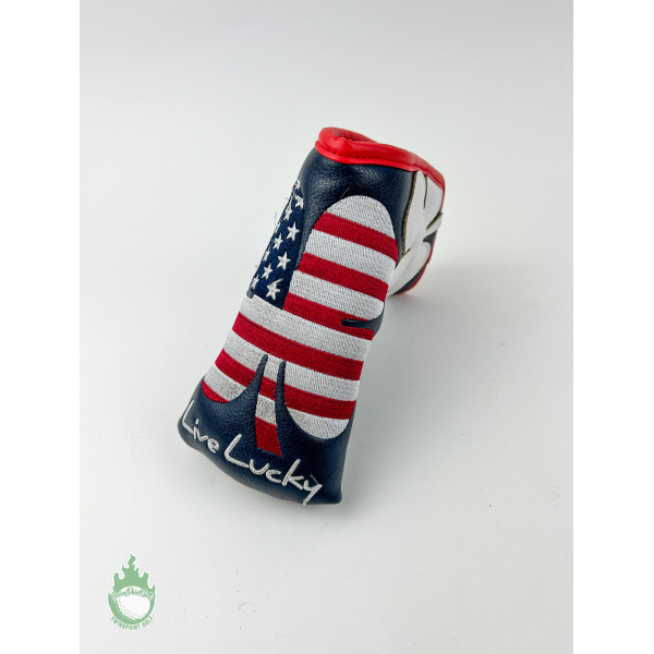 Live Lucky Limited Edition CMC Design American Flag Clover Putter Headcover