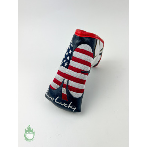 Live Lucky Limited Edition CMC Design American Flag Clover Putter Headcover