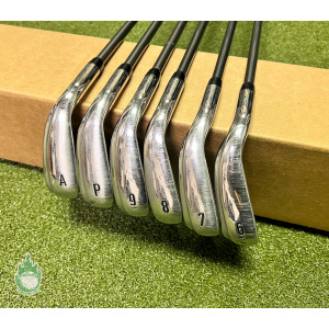 Used LH Callaway Rogue X Irons 6-PW/AW Synergy 60g Senior Graphite Golf Set