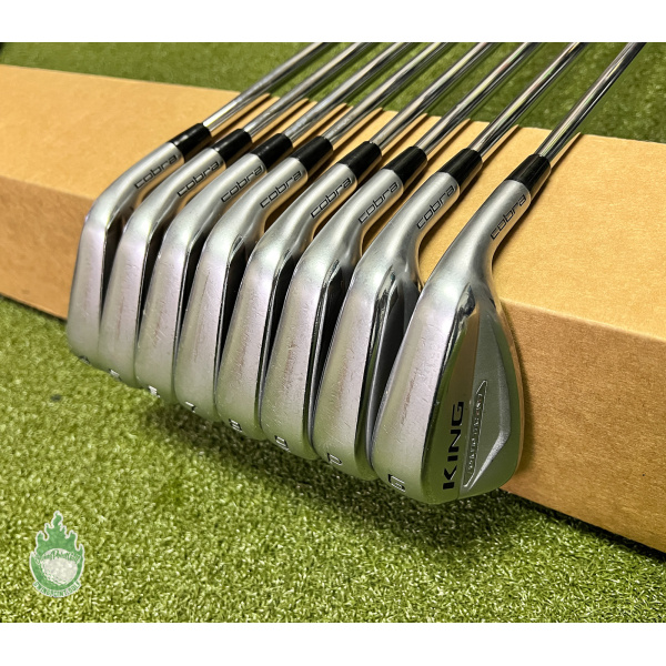 Used RH Cobra King Forged TEC One Irons 4-PW/GW TI S400 Stiff Steel Golf Set