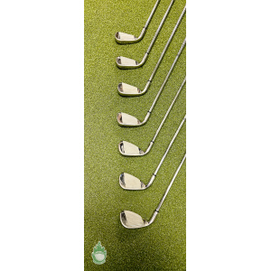 Used Right Handed Callaway X-24 Irons 5-PW/SW Uniflex Steel Golf Club Set