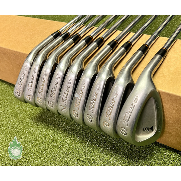Used Right Handed Titleist DCI Black Irons 3-PW/SW Stiff Steel Golf Club Set