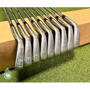 Used Right Handed Titleist DCI Black Irons 3-PW/SW Stiff Steel Golf Club Set