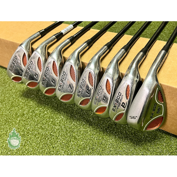 Used RH PowerBilt EX-200 Hybrid Irons 4-PW/SW Regular Graphite Golf Club Set