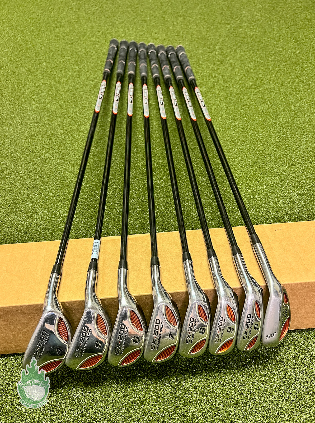 Used RH PowerBilt EX200 Hybrid Irons 4PW/SW Regular Graphite Golf