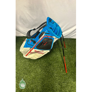 Used Ping Hoofer Golf Cart/Carry Stand Bag 5-Way Divided W/ Straps & Rainhood