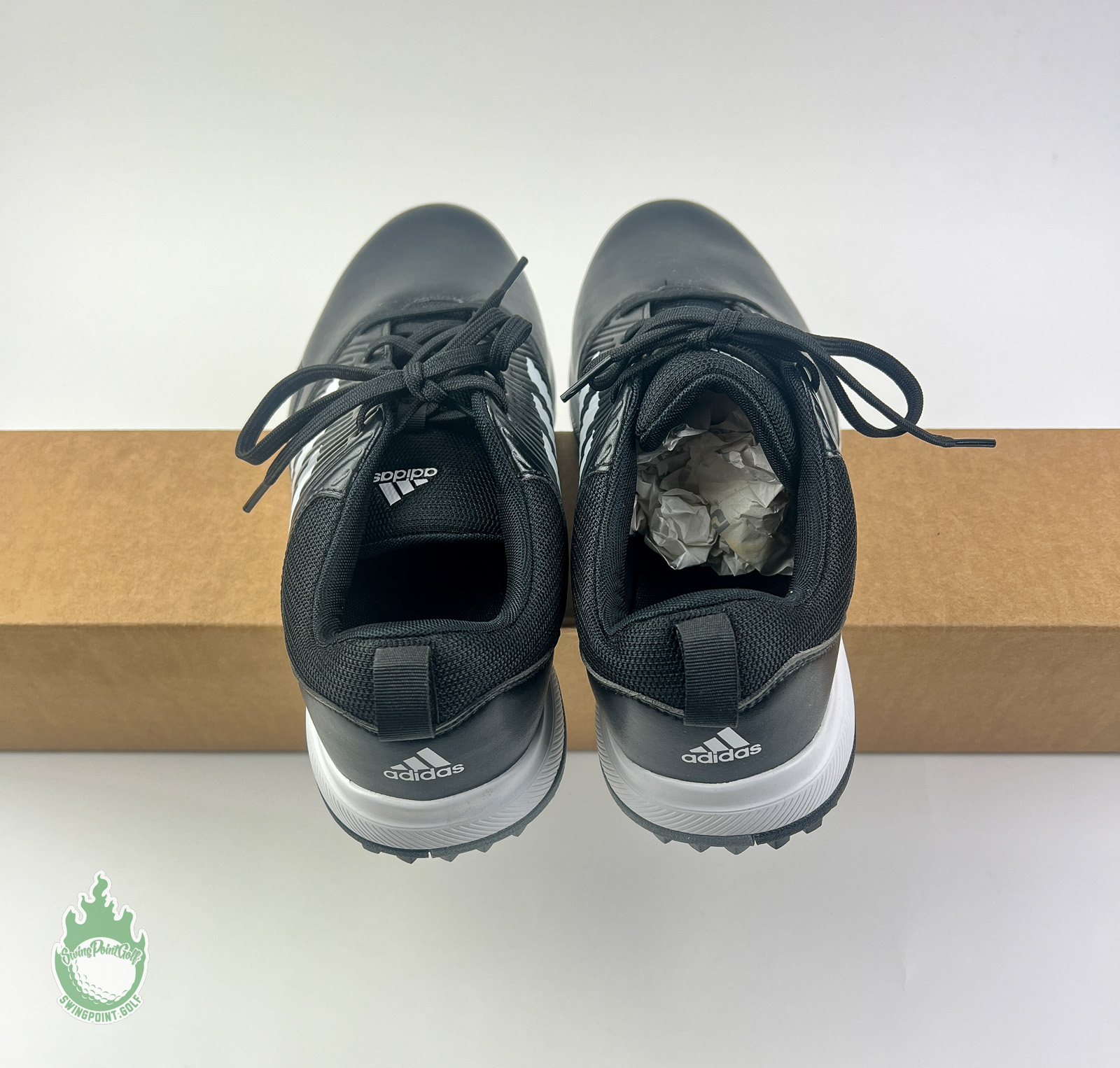 New Adidas CP Traxion SL Spikeless Golf Shoes BD7138 Black 10.5   SwingPoint Golf