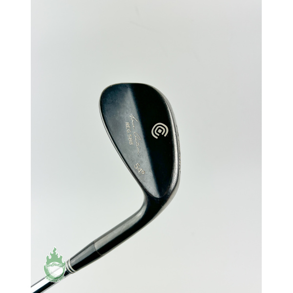 Used Cleveland Tour Action REG 588 Black 54* Sand Wedge Stiff Flex Steel Golf