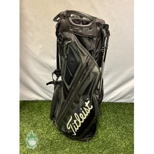 Titleist Golf Cart/Carry Stand Bag Hybrid 14-Way Divided Black W/ Dual Straps