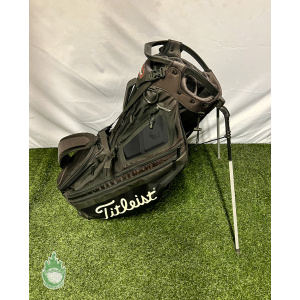 Titleist Golf Cart/Carry Stand Bag Hybrid 14-Way Divided Black W/ Dual Straps