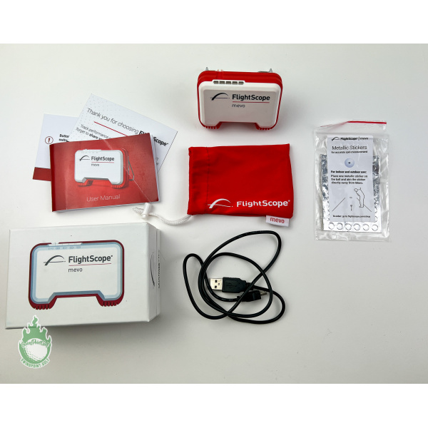 Used in Box FlightScope Mevo Golf Launch Monitor With Charger & Carry Case