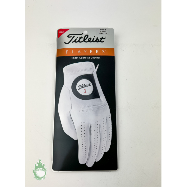 New Titleist Golf Players Men's Left Cadet Leather Medium Large
