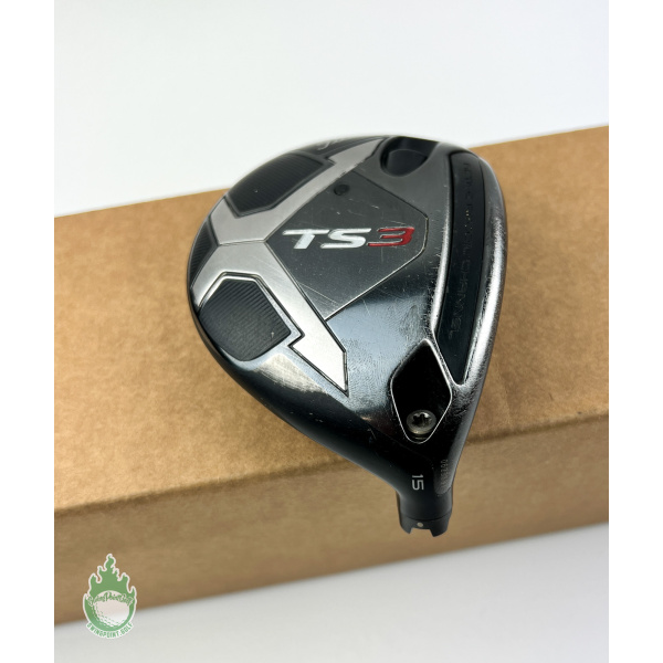 Used Right Handed Titleist TS3 Fairway 3 Wood 15* HEAD ONLY Golf Club