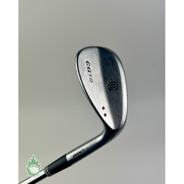 Used Cleveland CG10 Two Dot Wedge 52* Chrome Wedge Flex Steel Golf Club
