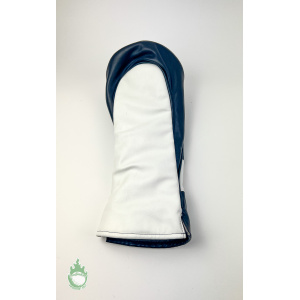 PRG Summit Black/White Discovery Land Company Leather Driver Headcover