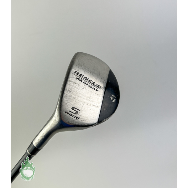 Used LEFT HAND TaylorMade Rescue Fairway 5 Wood Regular Flex 55g Graphite Golf
