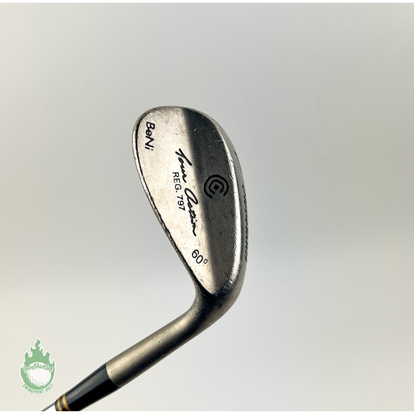 Used RH BeNi Cleveland Tour Action Reg 797 60* L Wedge Flex Steel Golf Club
