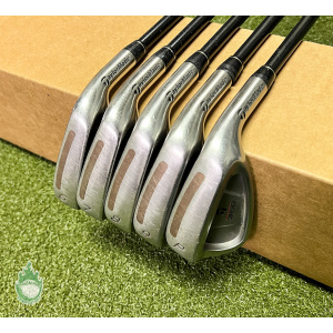 Used RH TaylorMade 360 Irons 6-PW Lite 80g Regular Flex Graphite Golf Club Set