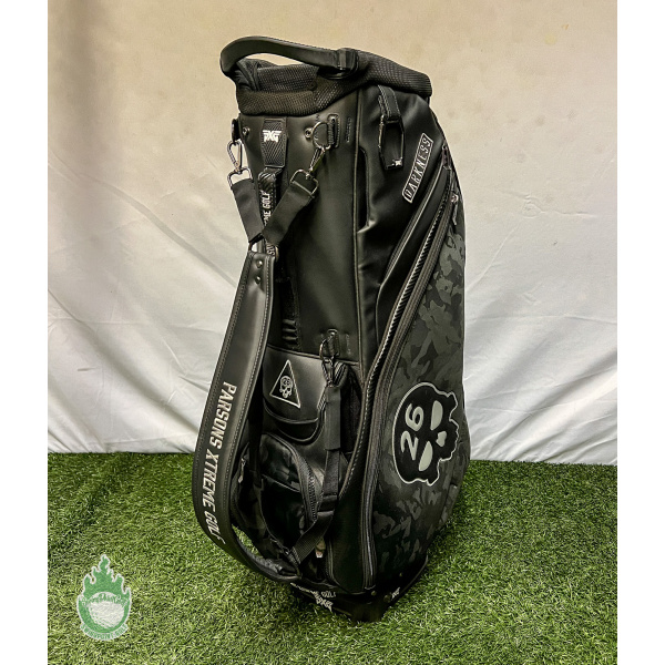 Used PXG Golf Hybrid Xtreme Darkness Stand Bag Black 6-Way Parsons Golf Bag