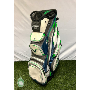 Used Callaway ORG 15 Golf Cart Carry Bag - White/Blue/Green