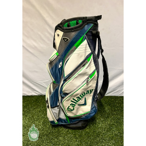 Used Callaway ORG 15 Golf Cart Carry Bag - White/Blue/Green