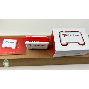 Used in Box FlightScope Mevo Golf Launch Monitor With Charger, Stickers & Box