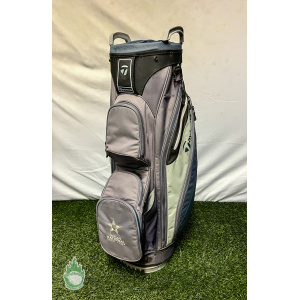 Used TaylorMade 14-way Golf Bag Dark Blue With Rainhood Las Vegas National