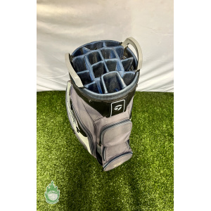 Used TaylorMade 14-way Golf Bag Dark Blue With Rainhood Las Vegas National