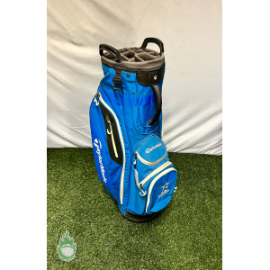 Used TaylorMade 14-way Golf Bag Blue With Rainhood Las Vegas National