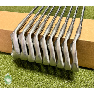Used LH Ping Red Dot Zing Irons 3-PW/SW KT-M Stiff Flex Steel Golf Club Set