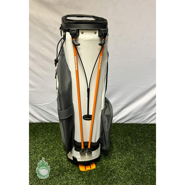 Used Callaway Mavrik Mini Stand Golf Cart Carry Bag 5-Way White