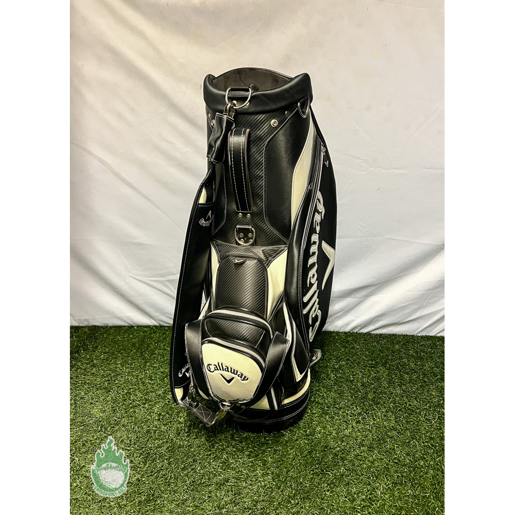 Used Callaway 6-Way Black/White Golf Staff Bag · SwingPoint Golf®