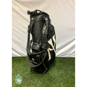 Used Miura Carry Stand Bag Black/White w/ BackPack Straps