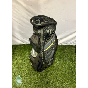 Used Callaway CHEV ORG 14 Way Golf Cart Carry Bag Black Embroidered Bali Hai