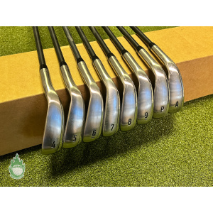 Used RH Callaway XR OS Irons 4-PW/AW 50g Senior Flex Graphite Golf Club Set