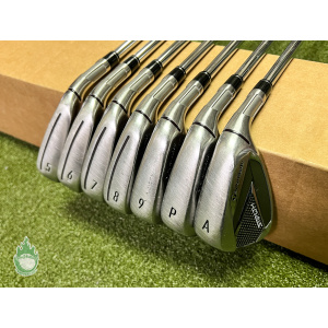 Used RH TaylorMade Stealth Irons 5-PW/AW KBS MAX MT 85g Regular Steel Golf Set