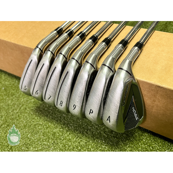 Used RH TaylorMade Stealth Irons 5-PW/AW KBS MAX MT 85g Regular Steel Golf Set