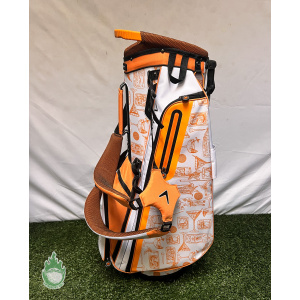 New Callaway Chev Golf Tito's Vodka Austin Texas Stand Golf Bag Orange White