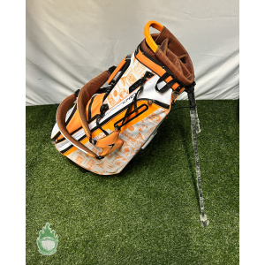 New Callaway Chev Golf Tito's Vodka Austin Texas Stand Golf Bag Orange White