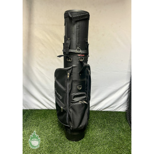 Pre-Owned Caddy Daddy Black Golf Bag Hard Travel Case with Wheels - 7 Pockets