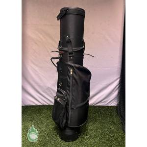 Pre-Owned Caddy Daddy Black Golf Bag Hard Travel Case with Wheels - 7 Pockets