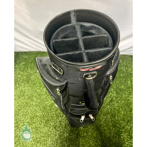 Pre-Owned Caddy Daddy Black Golf Bag Hard Travel Case with Wheels - 7 Pockets