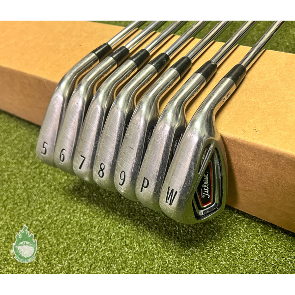 Used Right Handed Titleist AP1 716 Irons 5-PW/GW S300 Stiff Flex Steel Golf Set