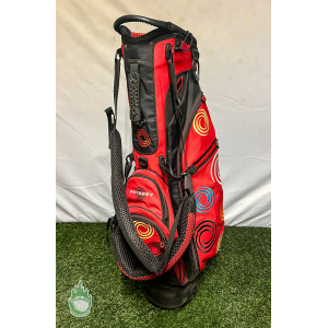 Callaway 4-way Odyssey Cart Carry Golf Stand Bag - Red w/ Straps & Rainhood