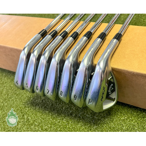 Tour Issue Callaway APEX Forged '21 Irons 4-PW TI X100 X-Stiff Steel Golf Set