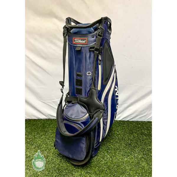 Titleist Golf Club outlet Cart/Carry Bag 14-Way Divided 12 Pockets Blue/Black/Green EXC