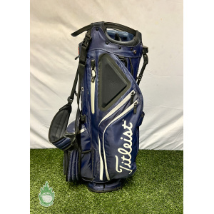 Titleist Golf Cart/Carry Stand Bag Hybrid 14-Way Divided Blue W/ Dual Straps