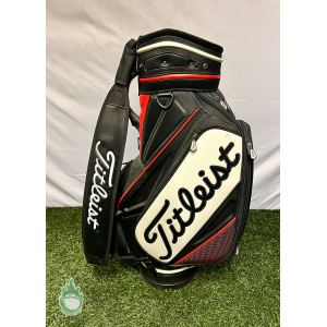 Used Titleist 6-Way Staff Golf Bag Black Name Embroidered