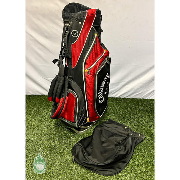 Callaway 7-way Warbird Cart Carry Golf Stand Bag - Black w/ Straps Included