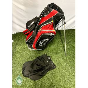 Callaway 7-way Warbird Cart Carry Golf Stand Bag - Black w/ Straps Included